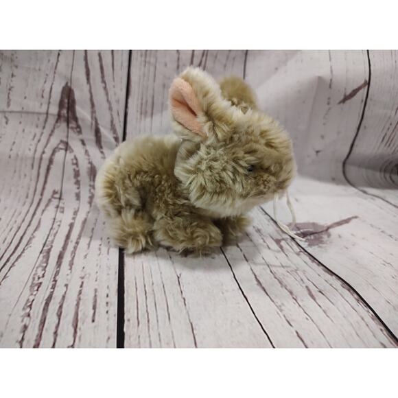 Bunny Rabbit Fuzzy Brown Plush Inter American stuffed Animal Realistic Easter - Picture 1 of 7